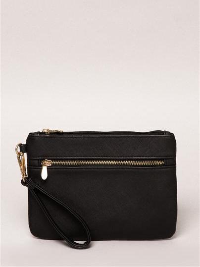 Kizzie Smooth Black Purse