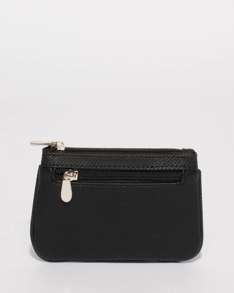 Black Malu Zipper Purse