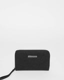 Black Glitter Gwen Wristlet Wallet