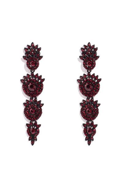 Diamante Stone Drop Earrings