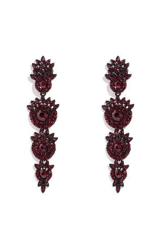 Diamante Stone Drop Earrings