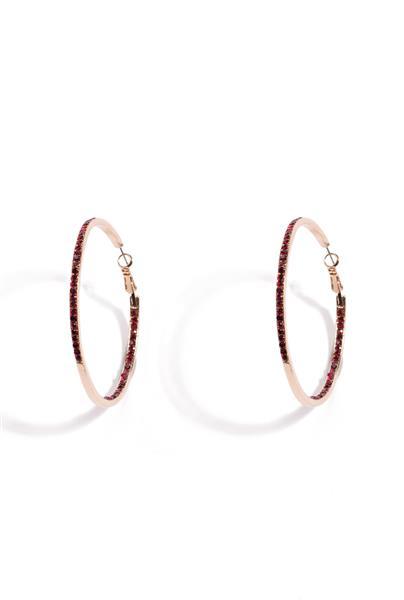 Diamante Hoop Earring