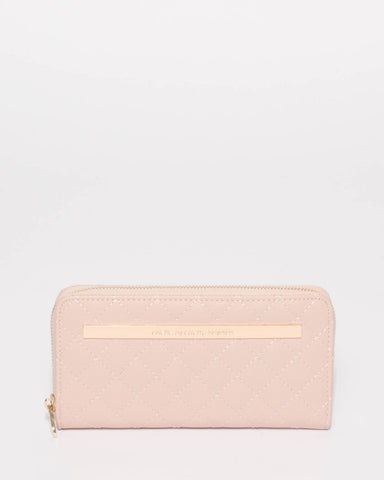 Pink Nina Quilted Wallet