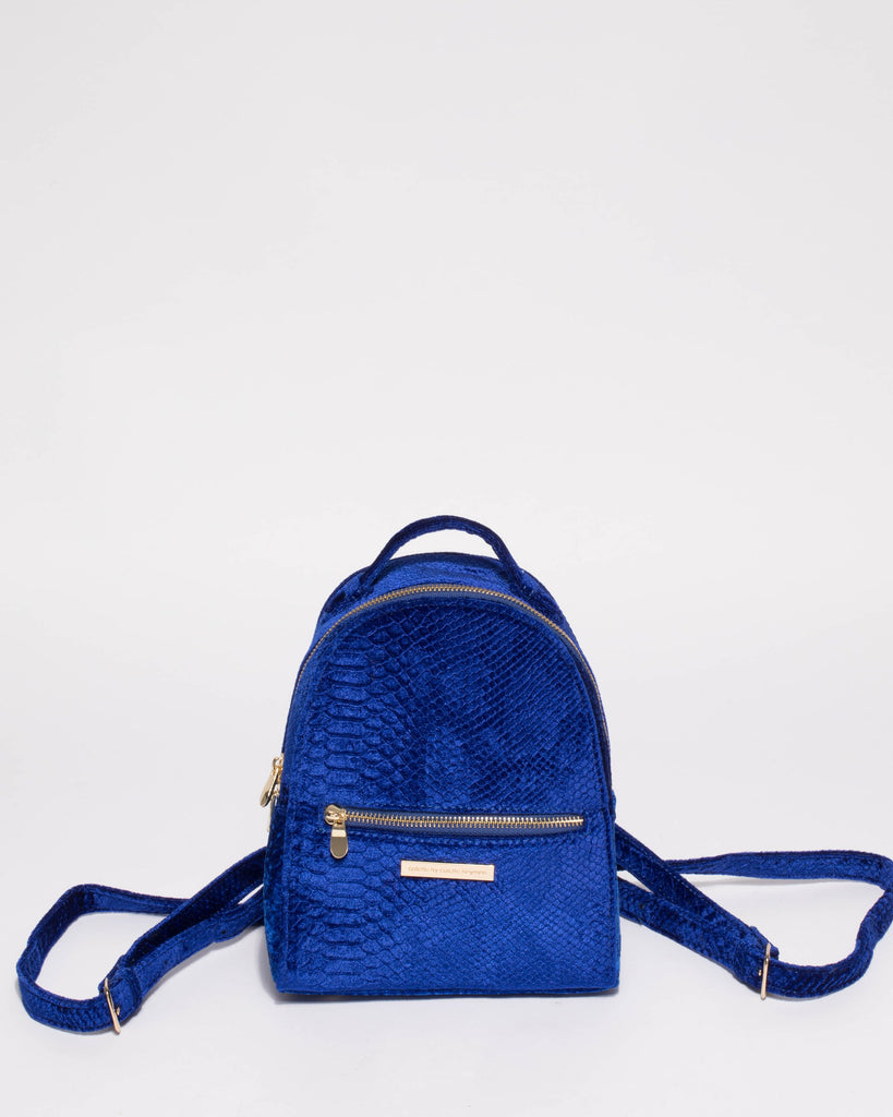 Blue Bianca Mini Backpack