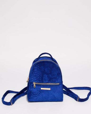 Blue Bianca Mini Backpack