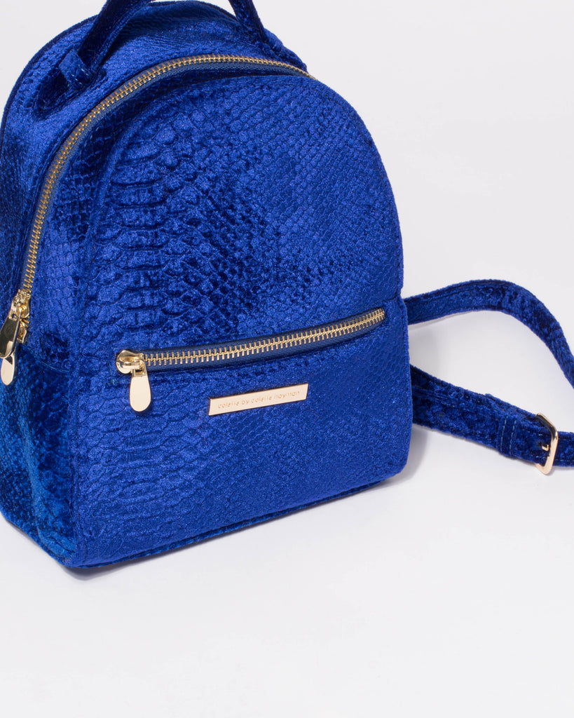 Blue Bianca Mini Backpack
