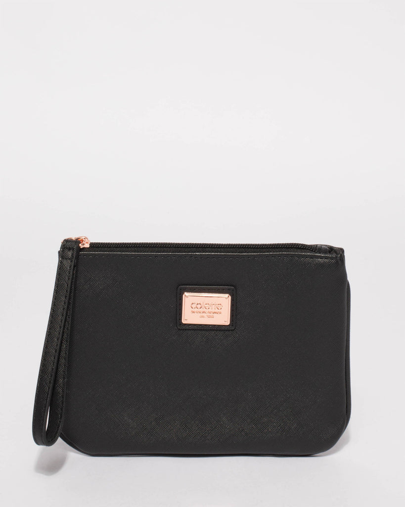 Black Lucy Purse With Rose Gold Hardware