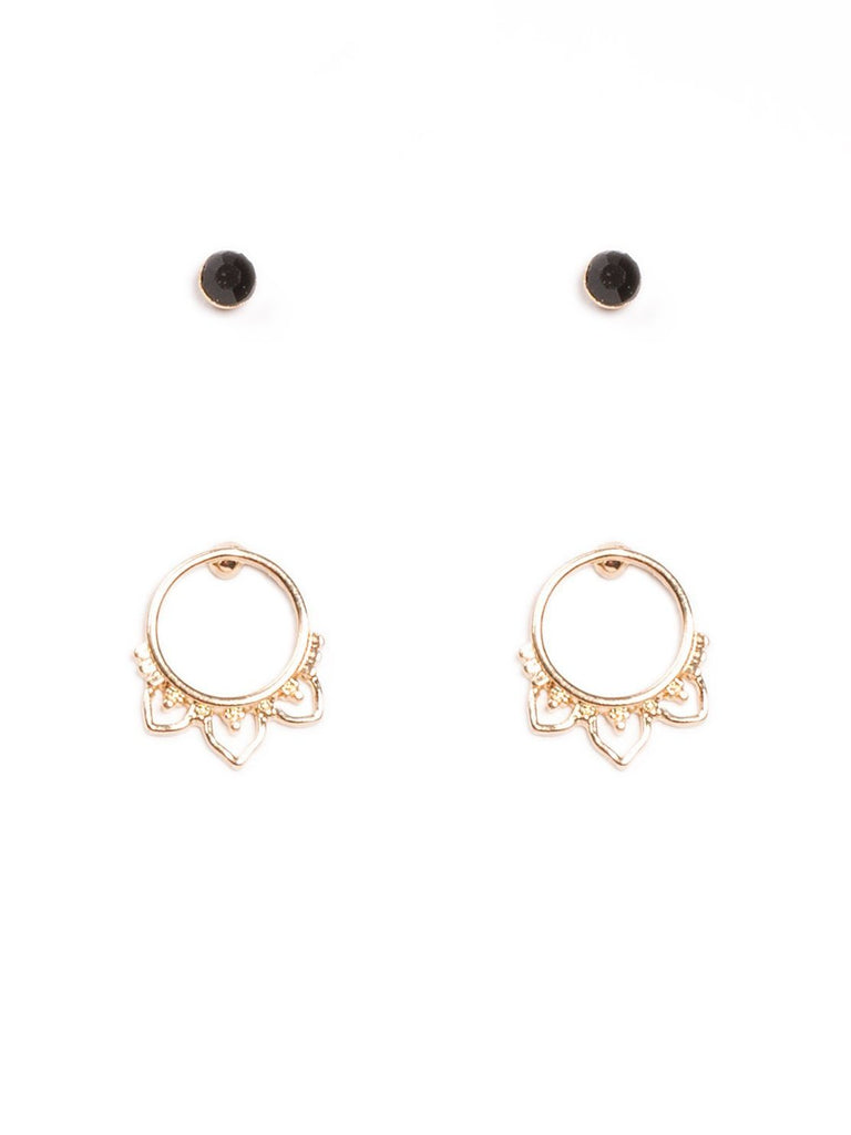 2 Multi Pack Filigree Mini Earrings