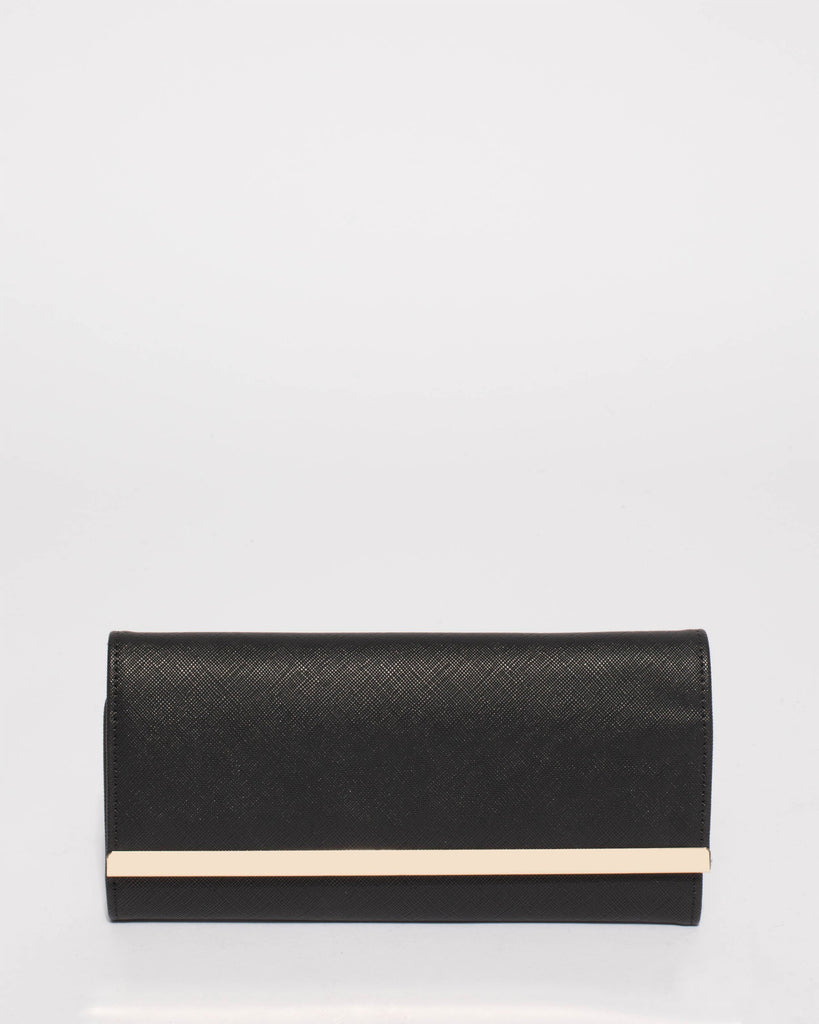 Black Maisy Straight Bar Wallet