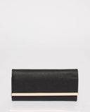 Black Maisy Straight Bar Wallet
