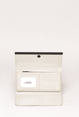 Grey Maisy Straight Bar Wallet