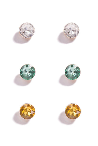 3 Pack Mini Stud Earrings