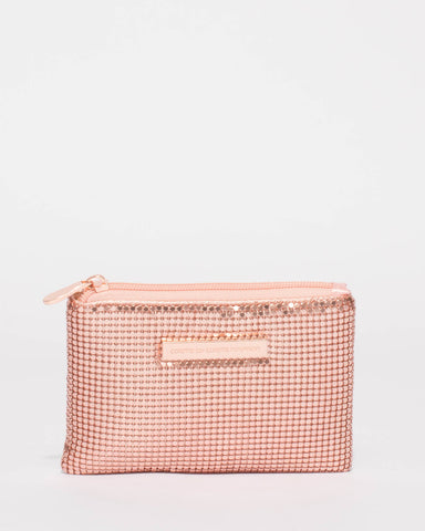 Rose Gold Sia Chainmail Purse