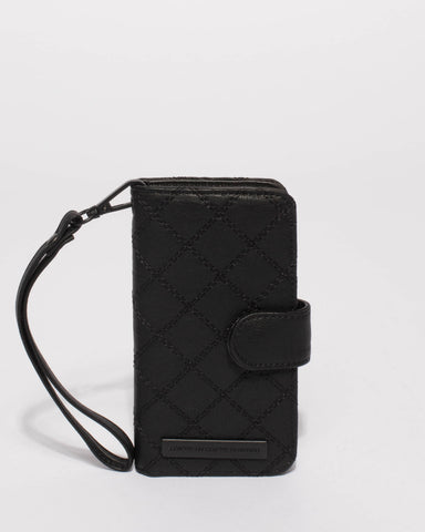 Black Quilted Iphone 6, 7 and 8 Purse