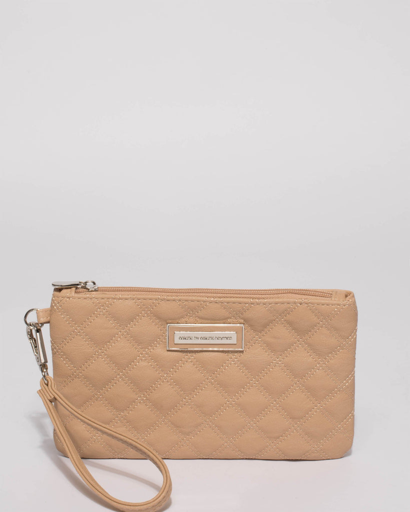 Natural Dani Quilted Purse