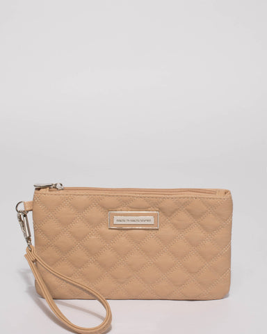 Natural Dani Quilted Purse