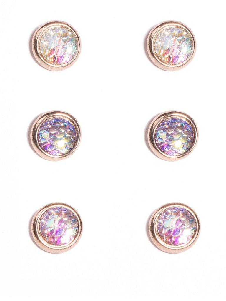 3 Multi Pack Mermaid Earrings
