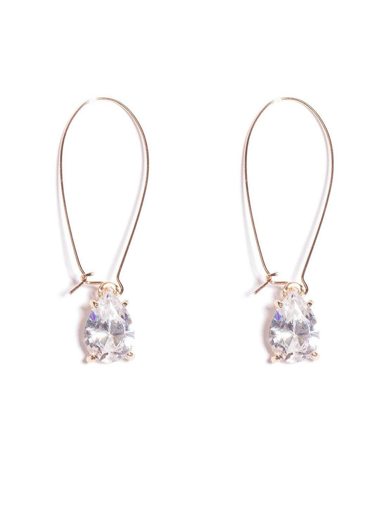 Pear Stone Drop Earrings