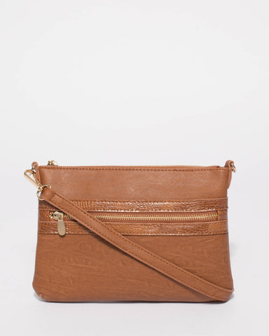 Tan Large Zip Pocket Peta