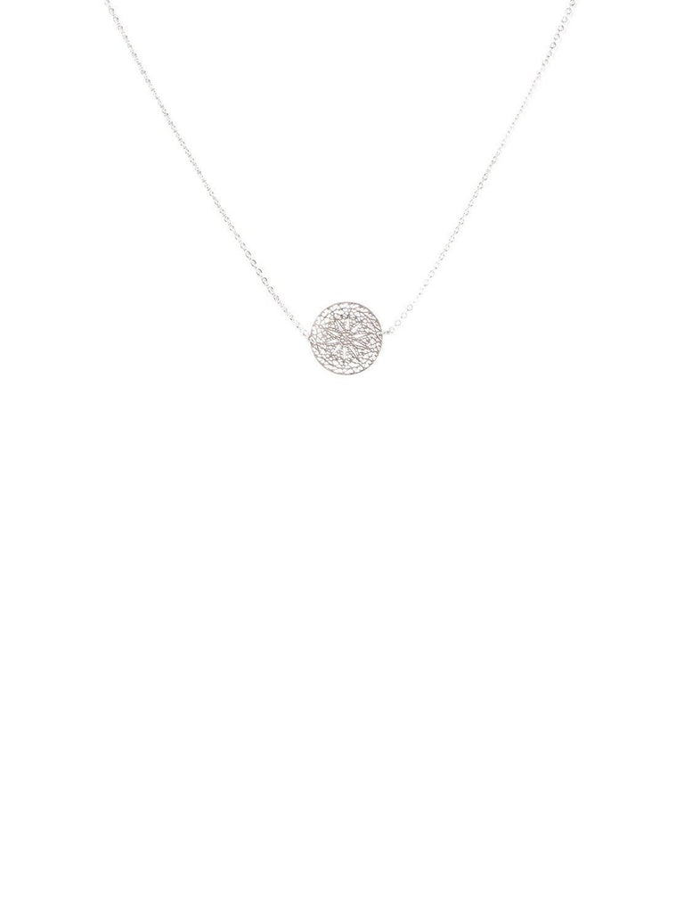 Filigree Circle Pendant Necklace