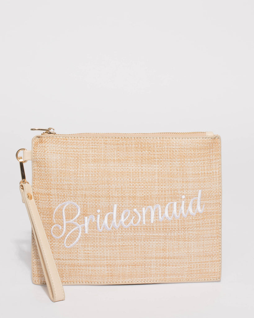 Natural Bridesmaid Clutch Bag