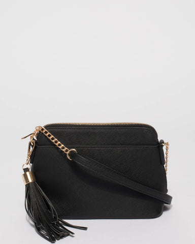 Black Saffiano Karen Crossbody
