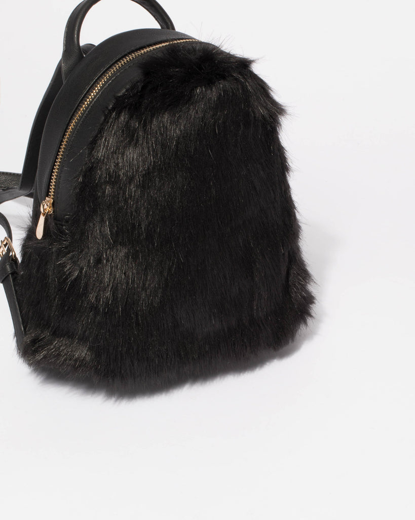 Fluffy Mini Backpack