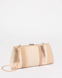 Multi Colour Sloane Panel Clutch Bag