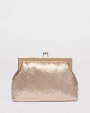Gold Chainmail Clip Clutch Bag