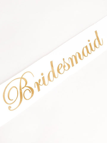 Bridal Party Sash