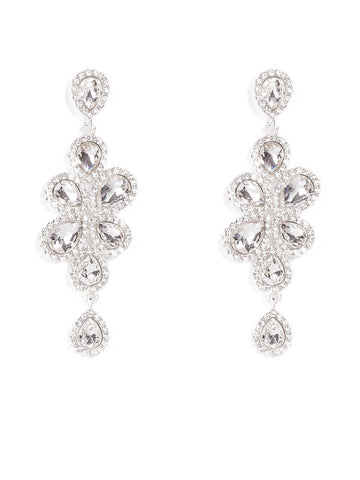 Pear Stone Gradual Drop Earrings