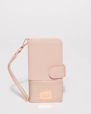 Pink Saffiano Iphone 6, 7 & 8 Plus Purse