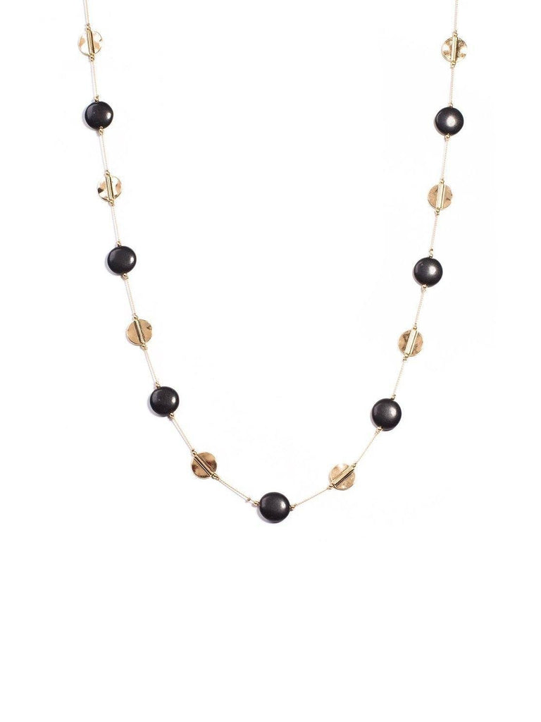 Bead And Disc Necklace