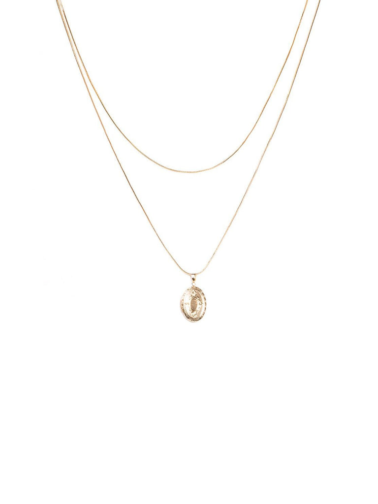 2 Pack Layer Coin Necklace