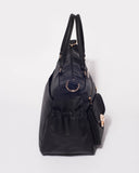 Black Pocket And Zip Baby Bag