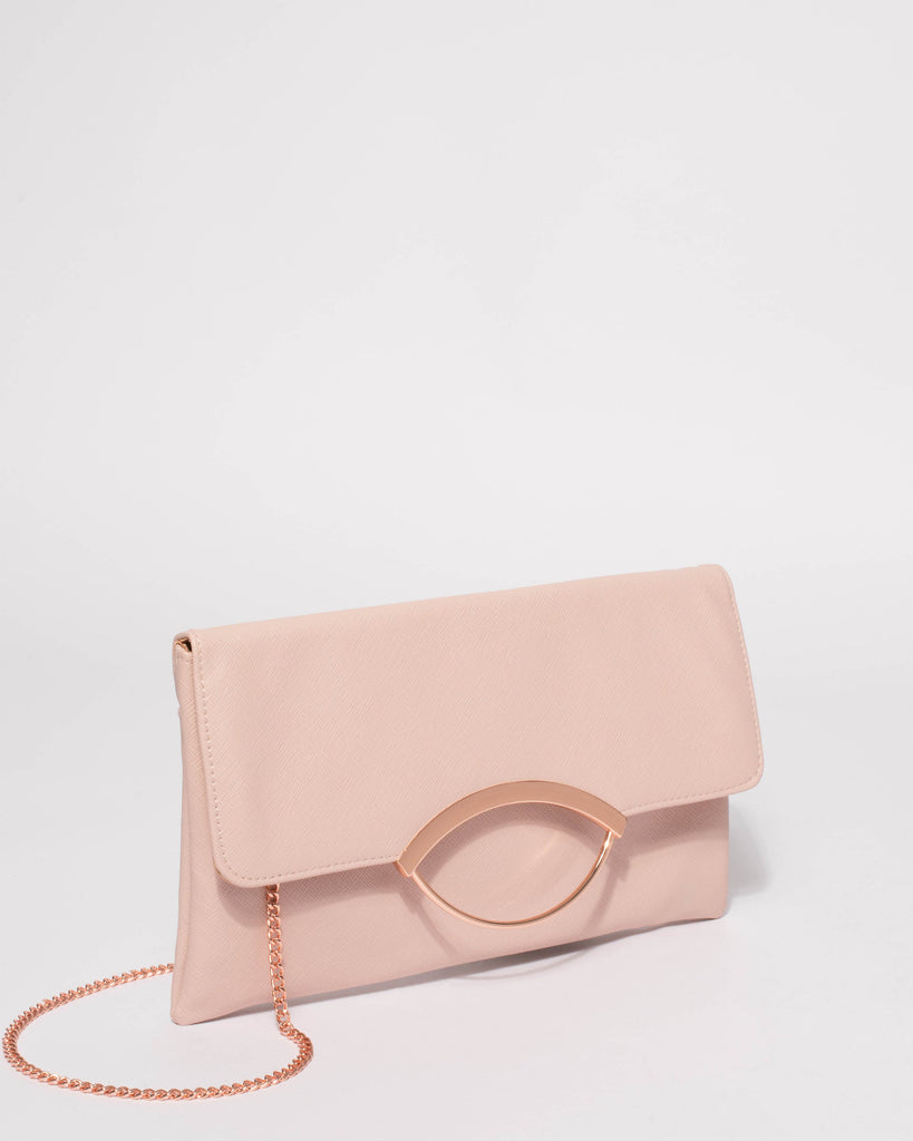 Pink Melody Ring Clutch Bag