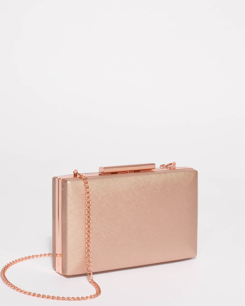 Rose Gold Jami Clutch Bag