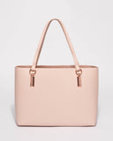 Pink Angelina Tech Tote Bag With Rose Gold Hardware