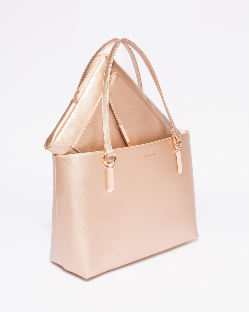Rose Gold Angelina Tote Bag
