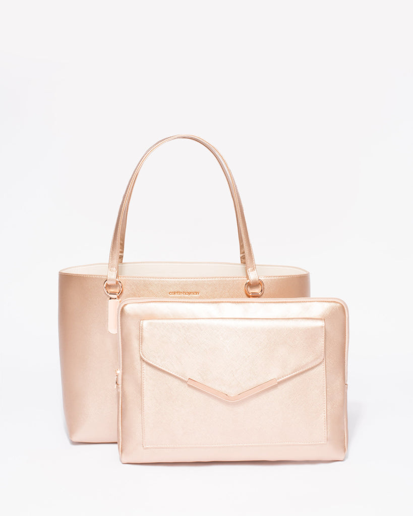 Rose Gold Angelina Tote Bag
