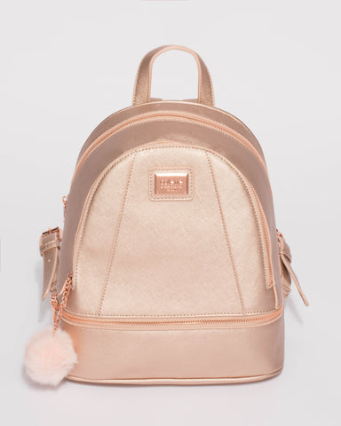 Rose Gold Bridget Medium Backpack