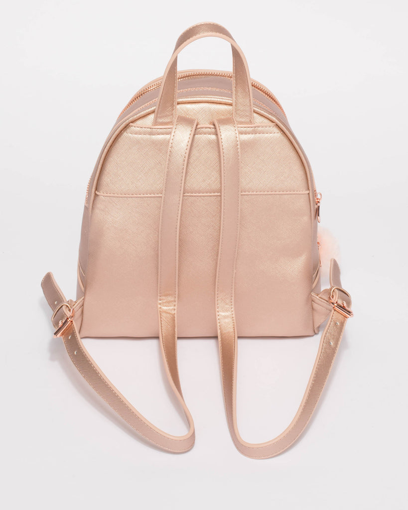 Rose Gold Bridget Medium Backpack