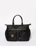 Black Nicole Quilted Baby Bag