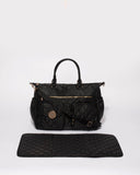 Black Nicole Quilted Baby Bag