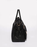 Black Nicole Quilted Baby Bag