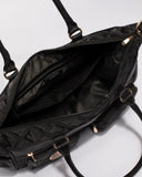 Black Nicole Quilted Baby Bag