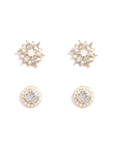 2 Pack Mini Stud Earrings