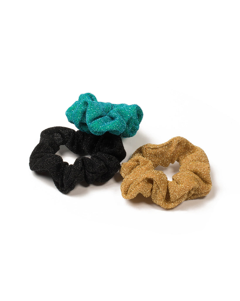 Multi Colour Metallic Scrunchie Pack
