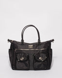 Black Nylon Baby Travel Bag