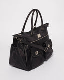 Black Nylon Baby Travel Bag
